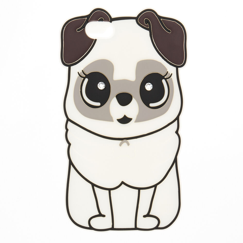White Silicone Pug Case White Silicone Pug Case