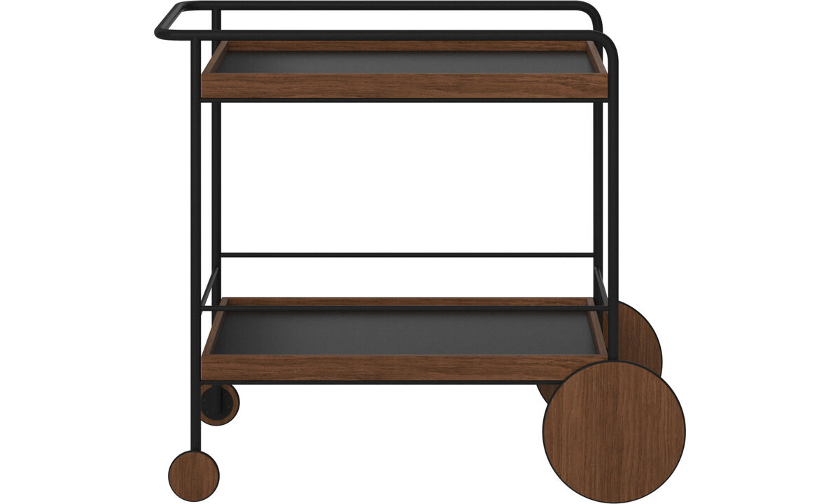 Side tables - Sydney trolley - rectangular - Brown - Lacquered