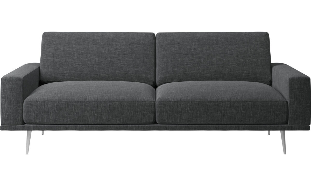 Sof&aacute;s de 2 lugares e meio - Sof&aacute; Carlton - Cinzento - Tecido