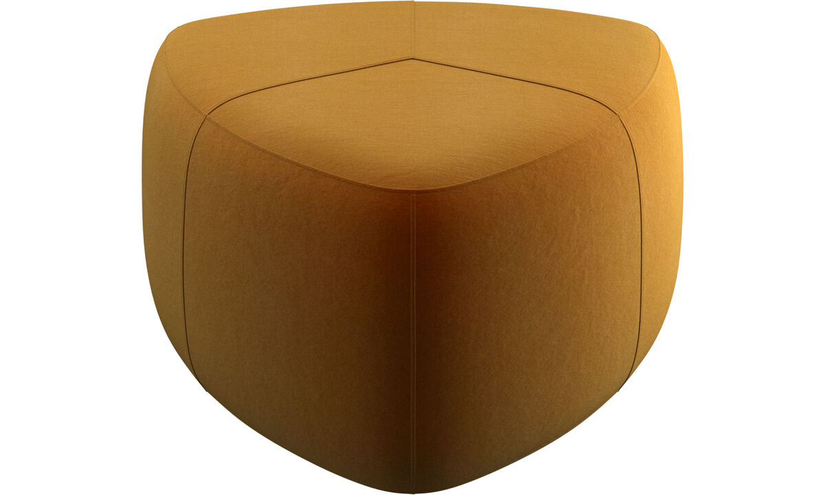 Puffer - Bermuda puf - Gul - Stof