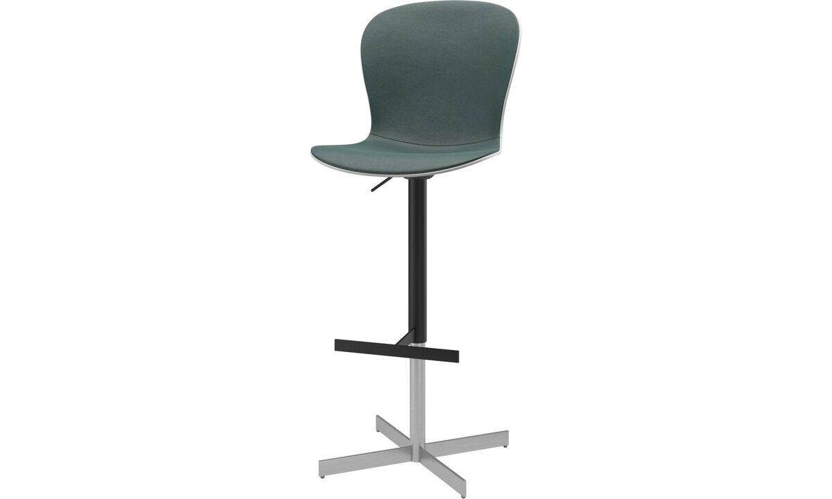Modern Bar Stools Contemporary Design From Boconcept Bar Stools Adelaide Barstool With Gas Cartridge Green Fabric