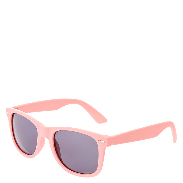 Retro Rubber Blush Sunglasses Claire's US