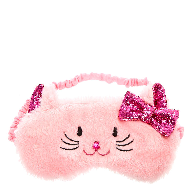 Kids Pink Kitty Cat Eye Mask Claire's US