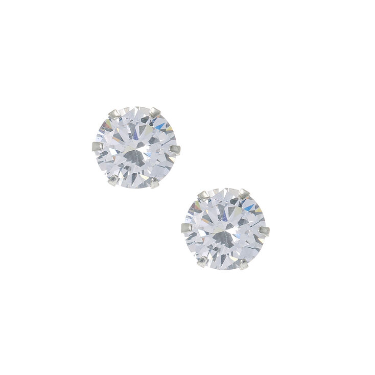 Large cubic zirconia earrings clearance