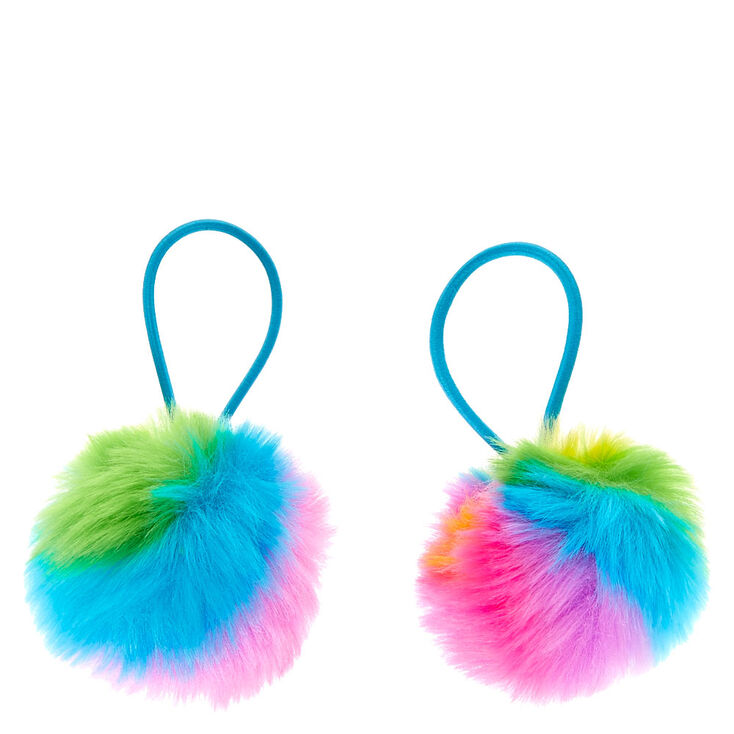 rainbow pomeranian 2 pack rainbow pom pom hair ties s rainbow pomeranian 2 pack rainbow pom pom hair ties s